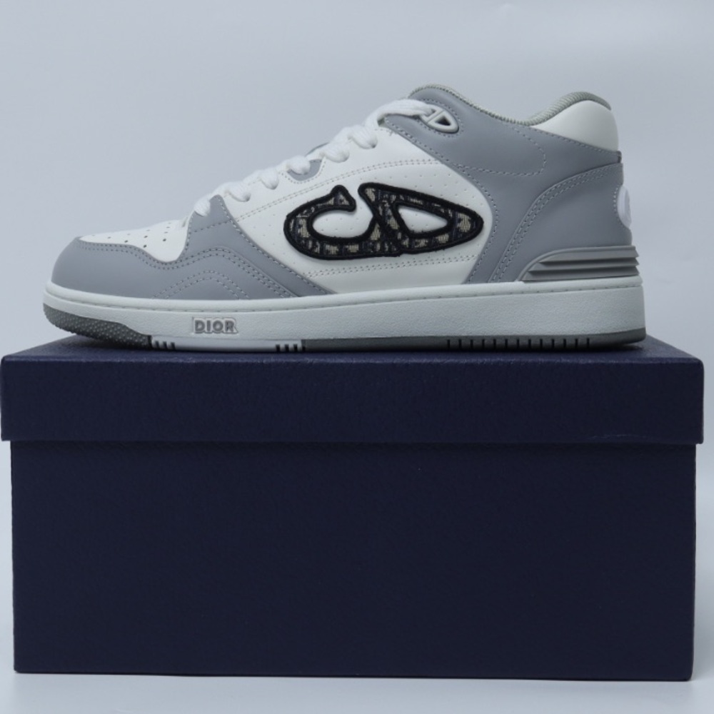 Dior Gray and White Men's Sneakers